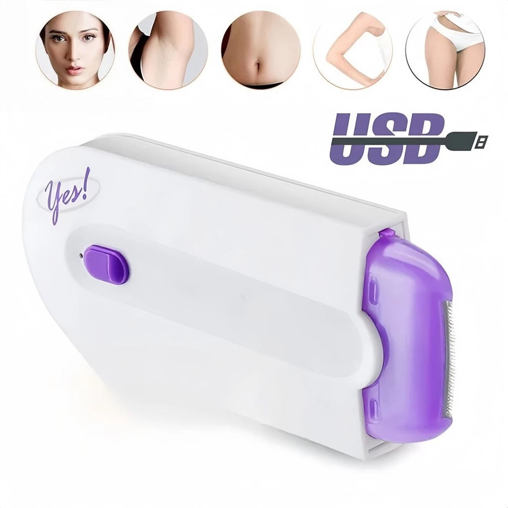 Mulher com pele lisa usando SkinLiss